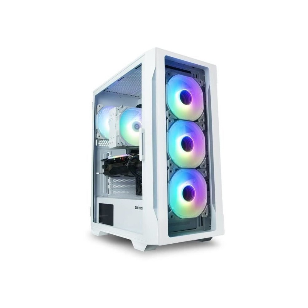 Boitier PC sans alimentation - ZALMAN i3 NEO TG (Blanc) - Moyen tour -