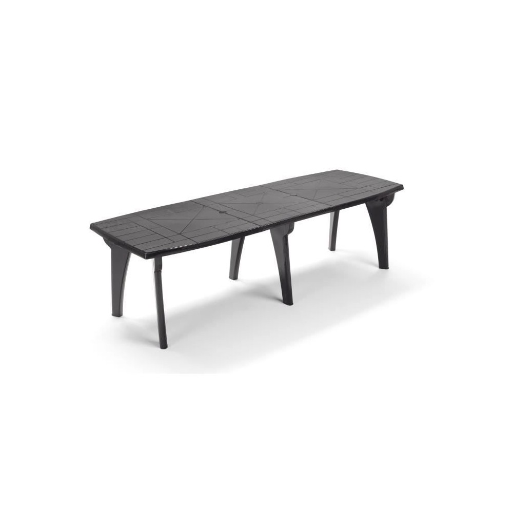 Table de jardin pliante Lipari 2 - 8 a 10 places - Gris anthracite - P