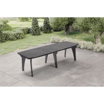 Table de jardin pliante Lipari 2 - 8 a 10 places - Gris anthracite - P