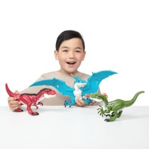 Pack de Dinos - ZURU - Dino Action Mega Dinos 3 Pack - T-Rex, Vélocir