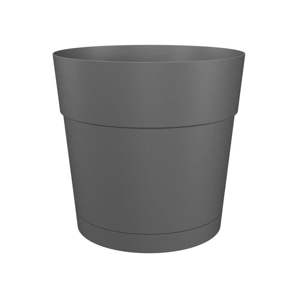 Pot a fleurs et plantes rond CAPRI LARGE - Plastique - Réservoir d'ea