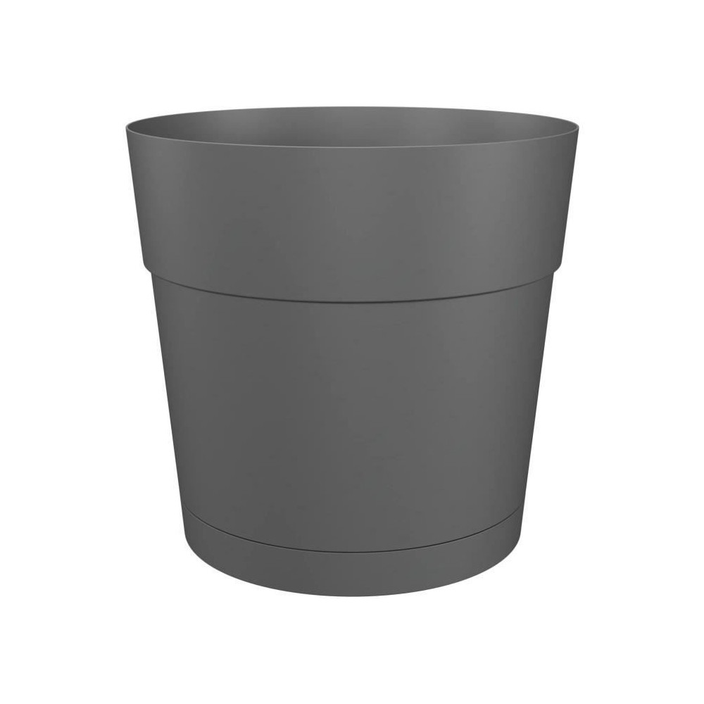 Pot a fleurs et plantes rond CAPRI LARGE - Plastique - Réservoir d'ea