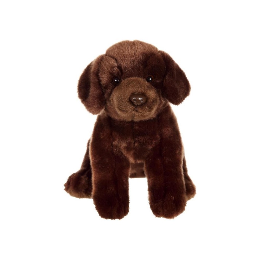 Peluche Chien Labrador Marron - GIPSY TOYS - Assis, 25 cm