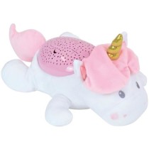 Peluche veilleuse et musicale LICORNE - JEMINI - +/- 39 cm - Rose - Pi