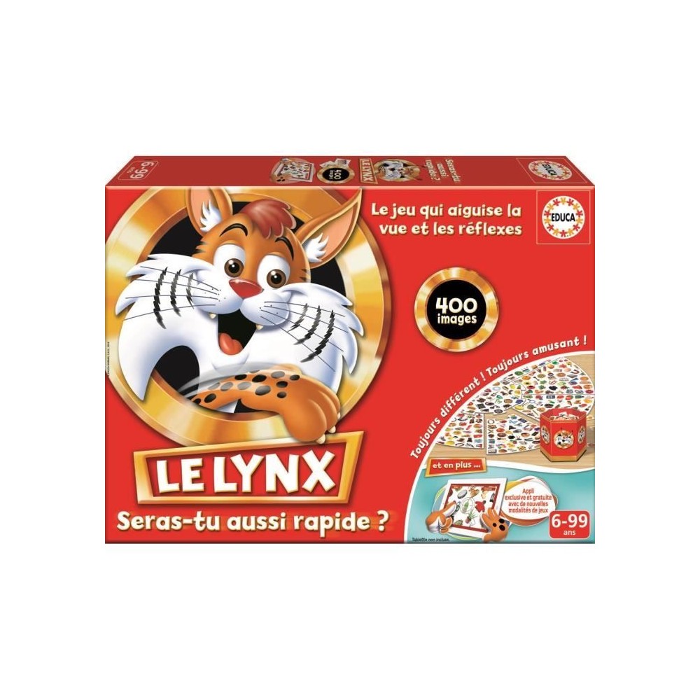 Le Lynx 400 Images, Educa, Jeu de société Famille et Enfants, Renfor