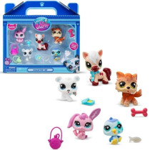 Pack de 5 Pets - BANDAI - Littlest Pet Shop Montagne - Animaux a colle