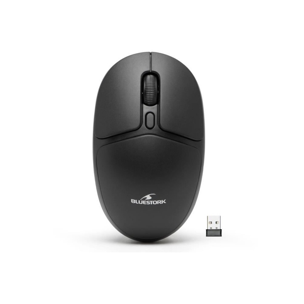 Souris Sans Fil - BLUESTORK - Office 25 - PC/MAC - Noir - Connexion 2.