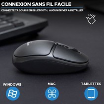 Souris Sans Fil - BLUESTORK - Office 25 - PC/MAC - Noir - Connexion 2.