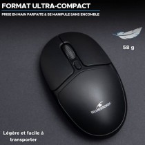 Souris Sans Fil - BLUESTORK - Office 25 - PC/MAC - Noir - Connexion 2.