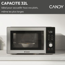 Micro-ondes Combi Candy Essenza CMCA29EDLB 1000W 29L Digital Noir -Com