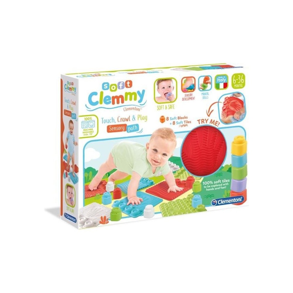 Tapis sensoriels - Clementoni - Clemmy - Rouge - Multicolore - Bébé