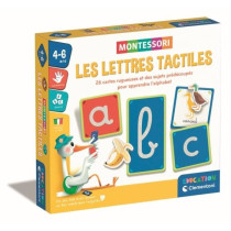 Montessori - Clementoni - Les lettres tactiles - Jeu éducatif pour ap