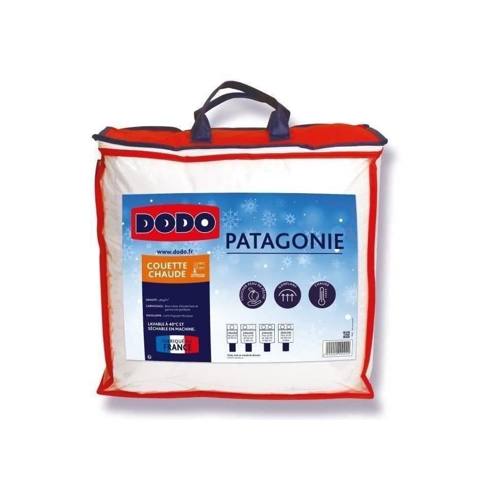 DODO Couette chaude Patagonie Blanc - 220x240 cm