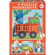 Puzzle Progressif Animaux Sauvages - EDUCA - Moins de 100 pieces - Pou