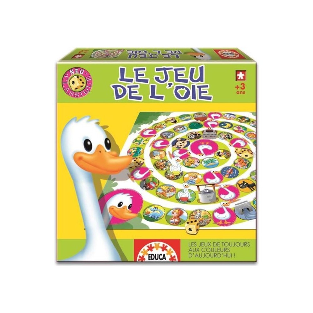 Jeu de l'oie EDUCA Neo Classique - Design frais et dynamique - Pour en