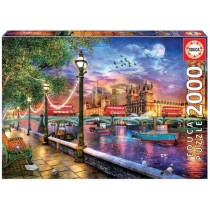 Puzzle 2000 pieces Londres au coucher du soleil - EDUCA