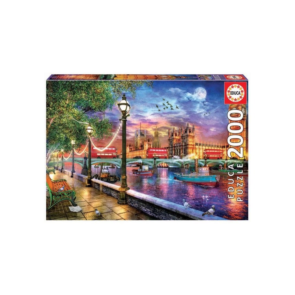 Puzzle 2000 pieces Londres au coucher du soleil - EDUCA