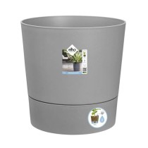 Pot de fleur Elho Plastique Carré Greensense Aqua Care Ciment Clair