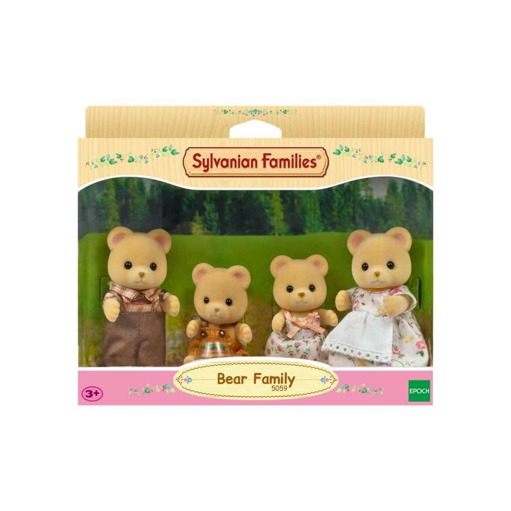 Figurines miniatures - SYLVANIAN FAMILIES - La famille Ours - 4 person