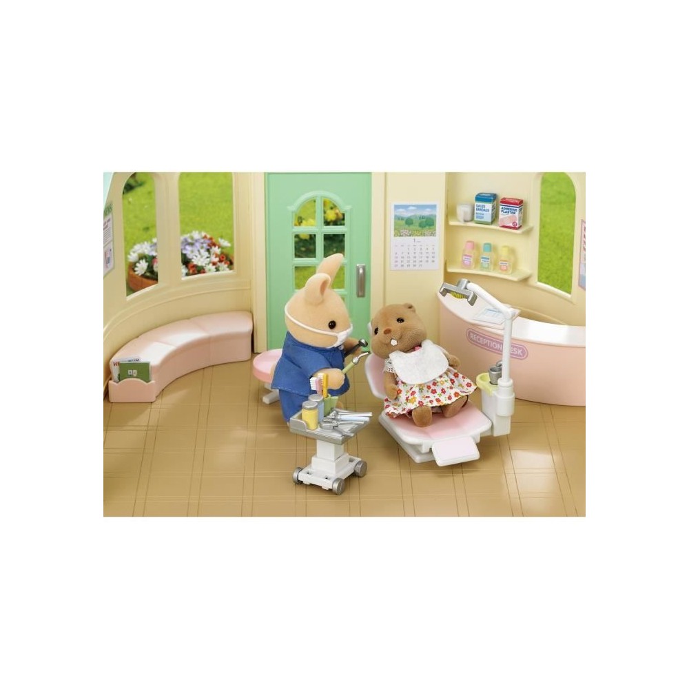 SYLVANIAN FAMILIES - Dentiste et Accessoires - Papa Lapin creme - 14 a