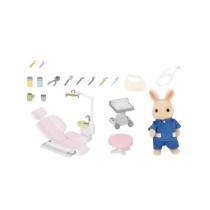 SYLVANIAN FAMILIES - Dentiste et Accessoires - Papa Lapin creme - 14 a