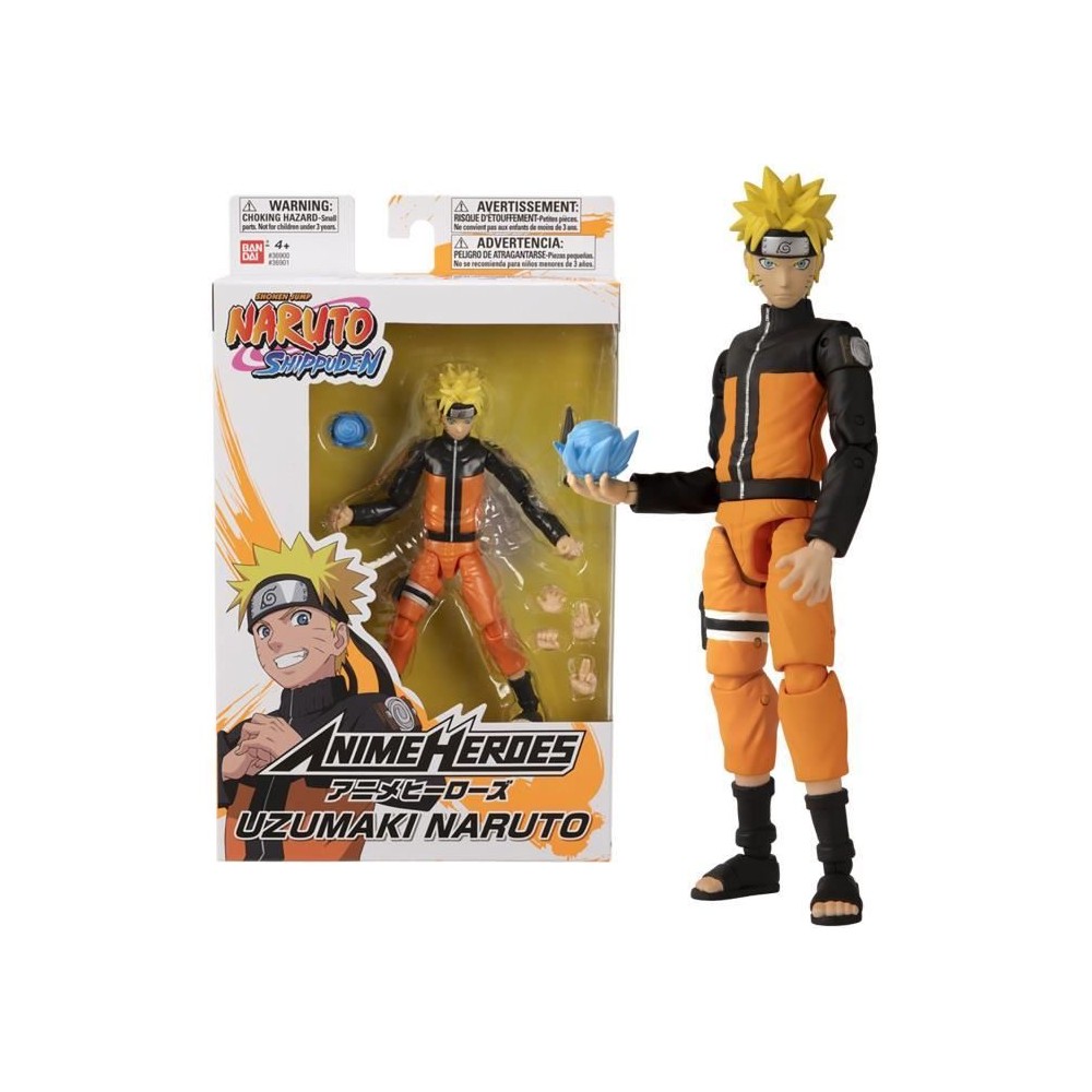 Figurine Anime Heroes Naruto Uzumaki 17 cm - BANDAI - Collectionnez to