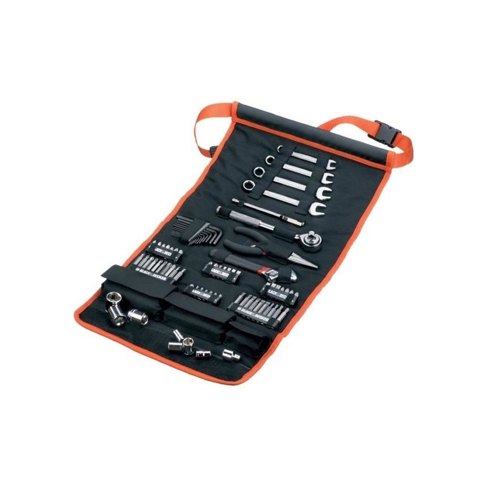 Kit d'outillage (77 pieces) BLACK+DECKER - A7063-QZ (Livré en rangeme