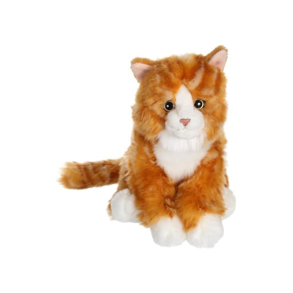 Gipsy Toys - Chat Mimiz Roux et Blanc - Peluche - 28 cm