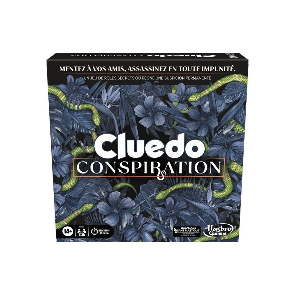 Cluedo Conspiration, jeu de société, 4 a 10 joueurs, a partir de 14