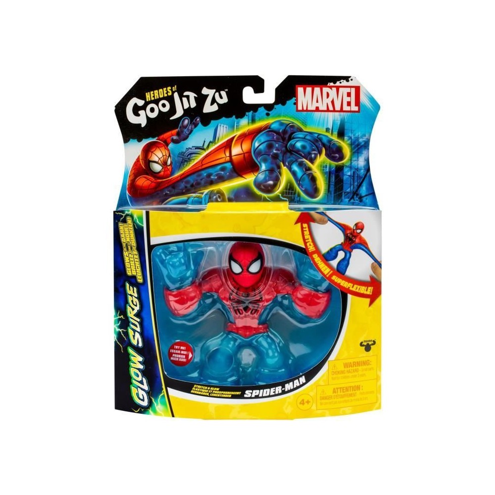 Spiderman Glow Surge 11cm - HERoeS OF GOO JIT ZU - MARVEL - Figurine l