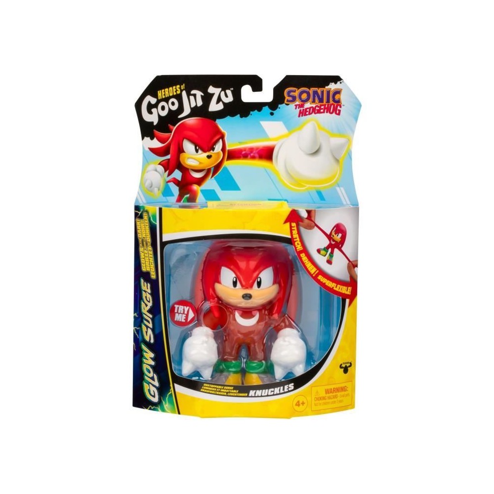 Knuckles Glow Surge 13cm - HERoeS OF GOO JIT ZU - SONIC - Figurine lum