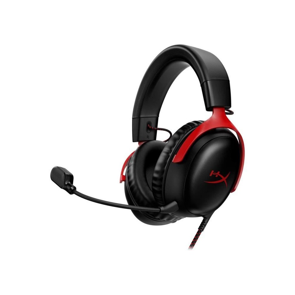 Casque Gamer Filaire - HyperX Cloud III - pour PC & console - Noir/Rou