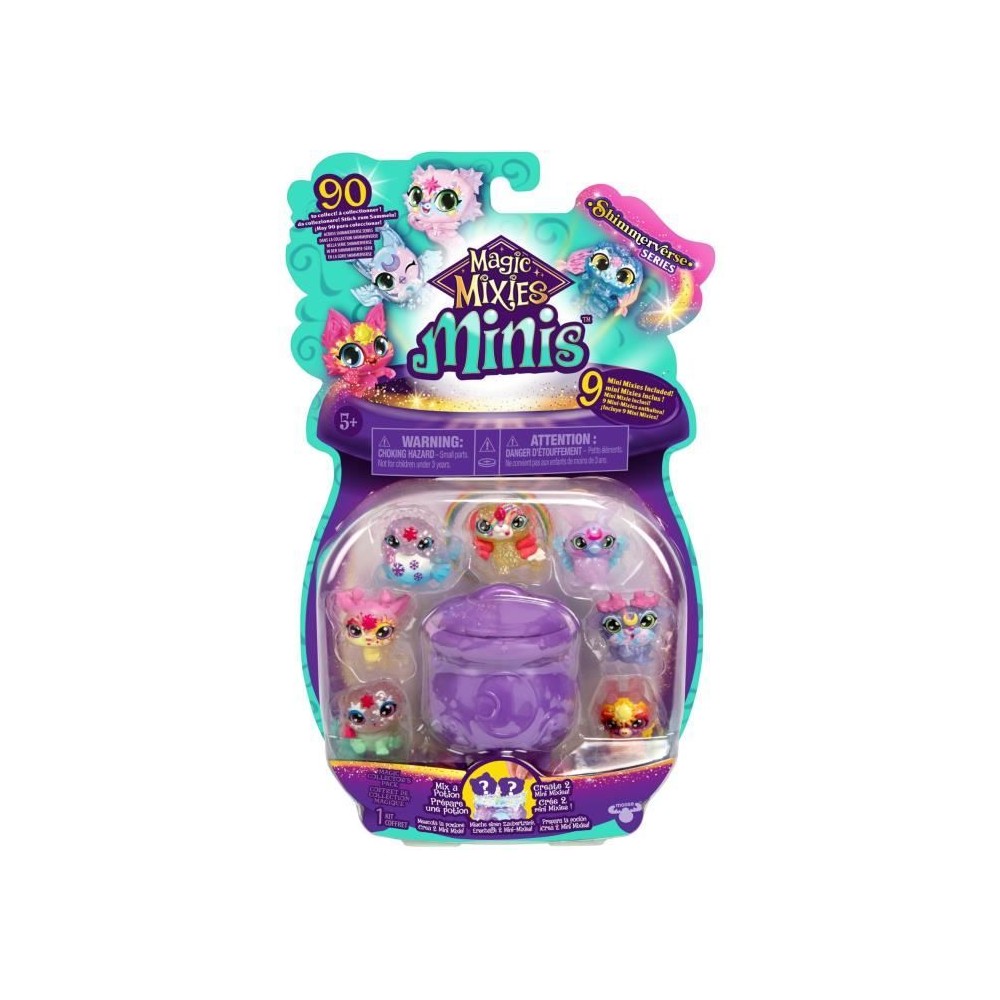 Pack 9 Figurines Minis - MAGIC MIXIES - Mini créatures a collectionne