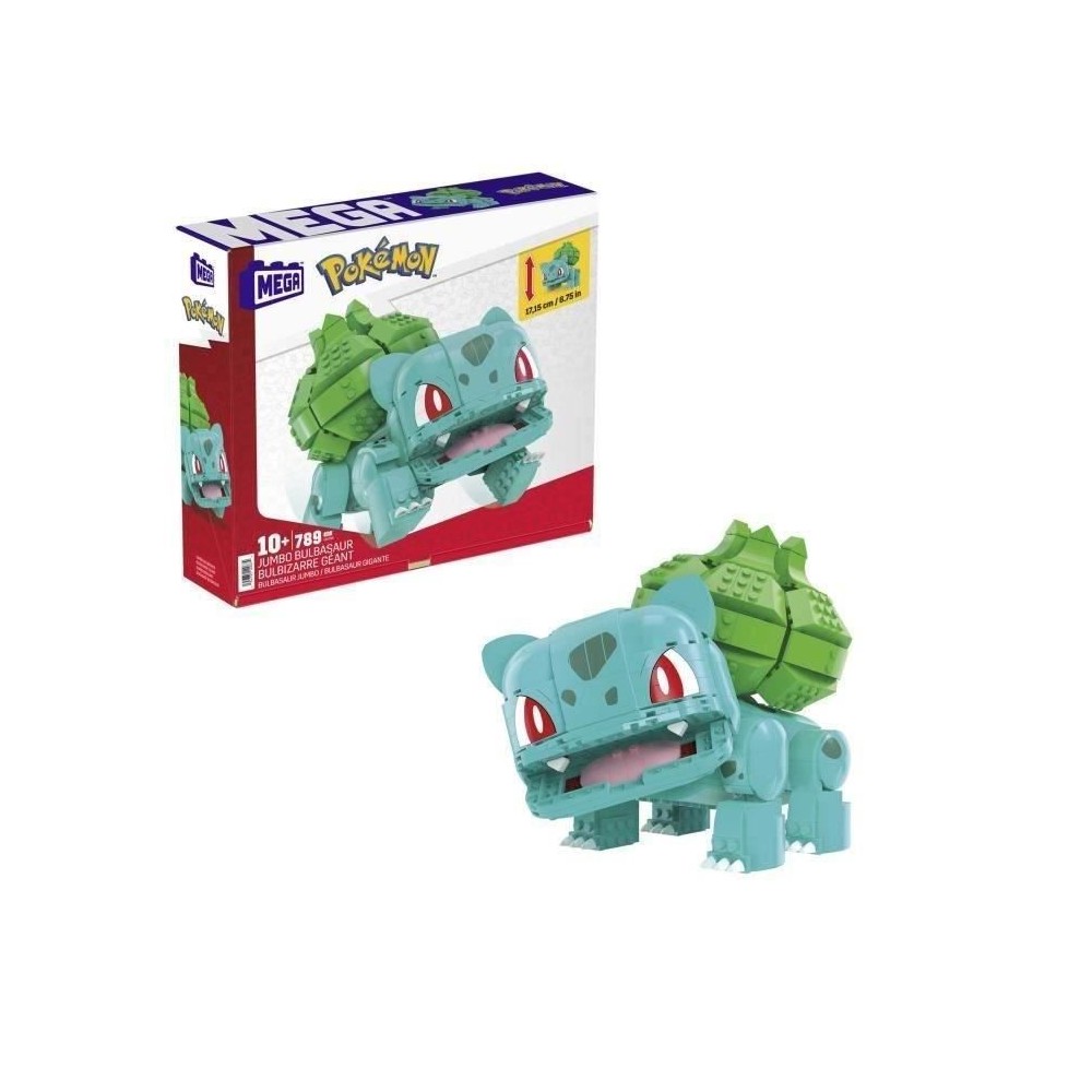 MEGA-Pokémon-Bulbizarre Géant, 1 figurine articulée (355 pcs) HNT