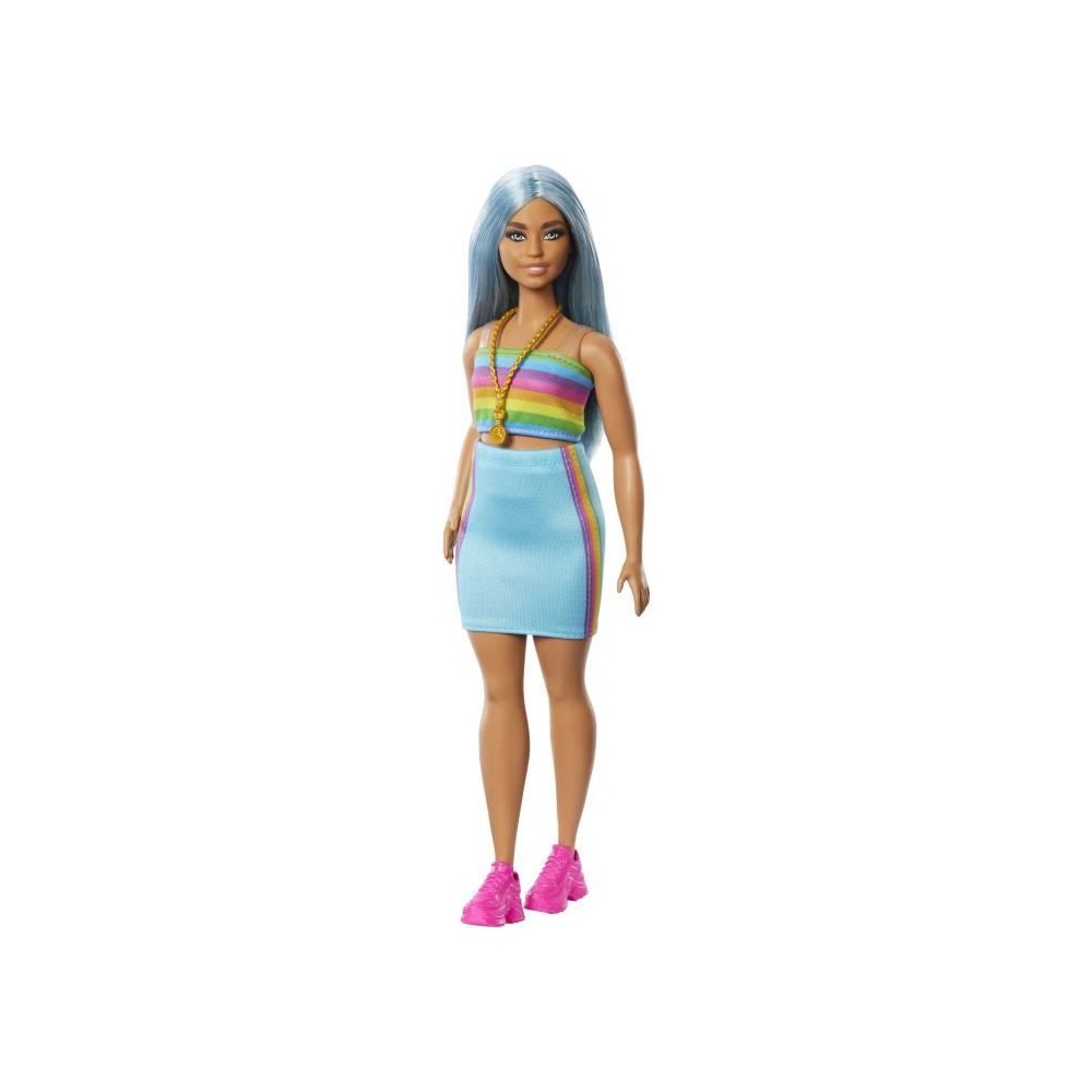 Barbie-Barbie Fashionistas-Poupée cheveux bleus 65eme anniversaire HR