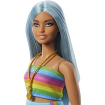 Barbie-Barbie Fashionistas-Poupée cheveux bleus 65eme anniversaire HR