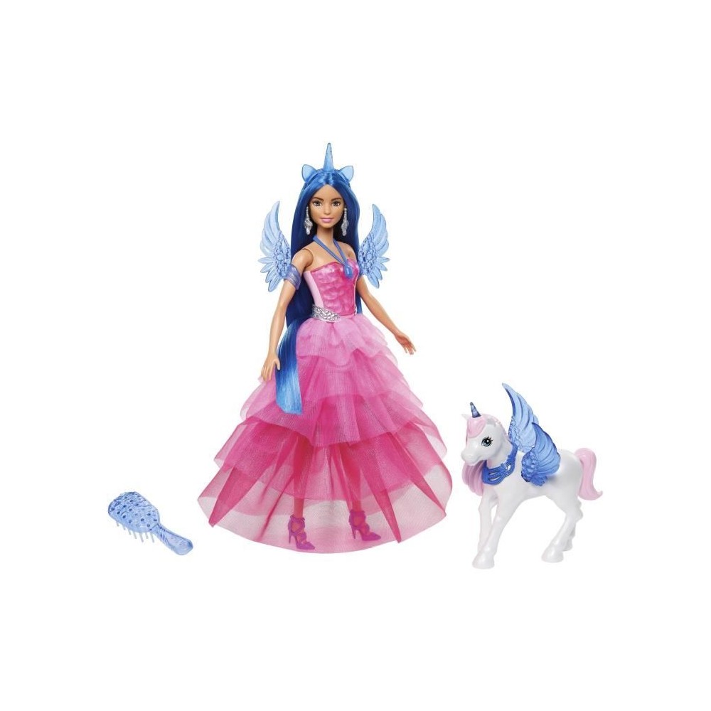 Barbie Princesse Saphir - Licorne Poupée - 65 ans de Barbie Mattel HR