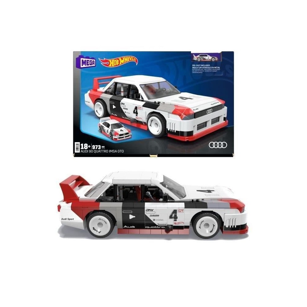 MEGA-Hot Wheels-Audi 90 Quattro IMSA GTO, 973 pieces a construire HR