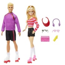 Barbie-Fashionistas-Coffret poupées et accessoires patins a roulettes