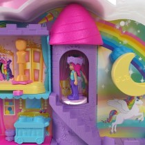 Polly Pocket-Licorne Arc-en-ciel-Coffret 2 poupées et tete a coiffer