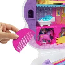 Polly Pocket-Licorne Arc-en-ciel-Coffret 2 poupées et tete a coiffer