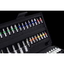 Coffret a clés et douilles CONNEX - 52 pieces - Chrome-vanadium