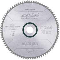 Lame de scie circulaire Pro - METABO - Multi Cut HW/CT 254x30,80FZ/TZ