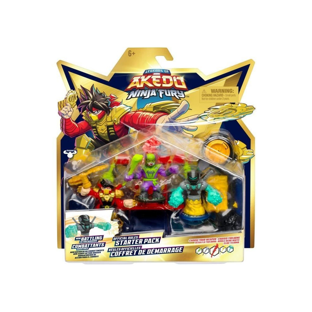 Starter Pack Ninja Fury - MOOSE TOYS - AKEDO - Coffret de démarrage a