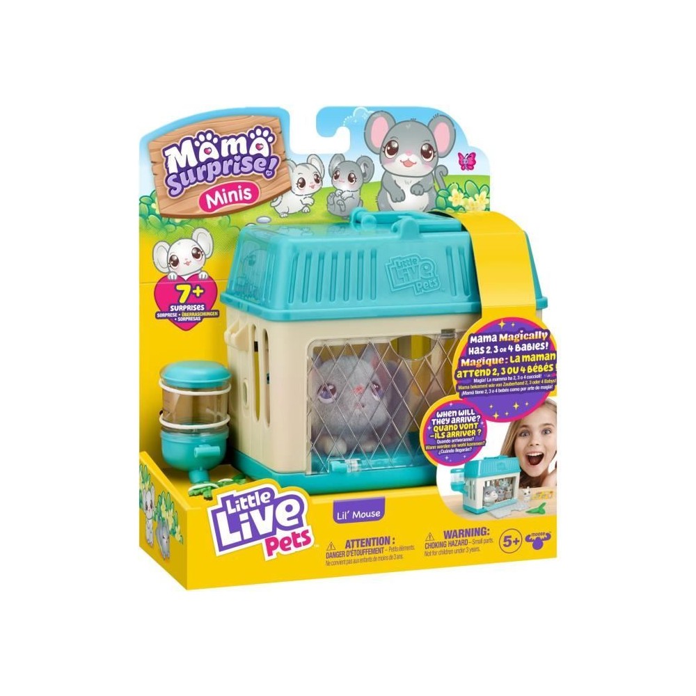 Peluches P'tites Souris Mama Surprise - Little Live Pets - Moose Toys