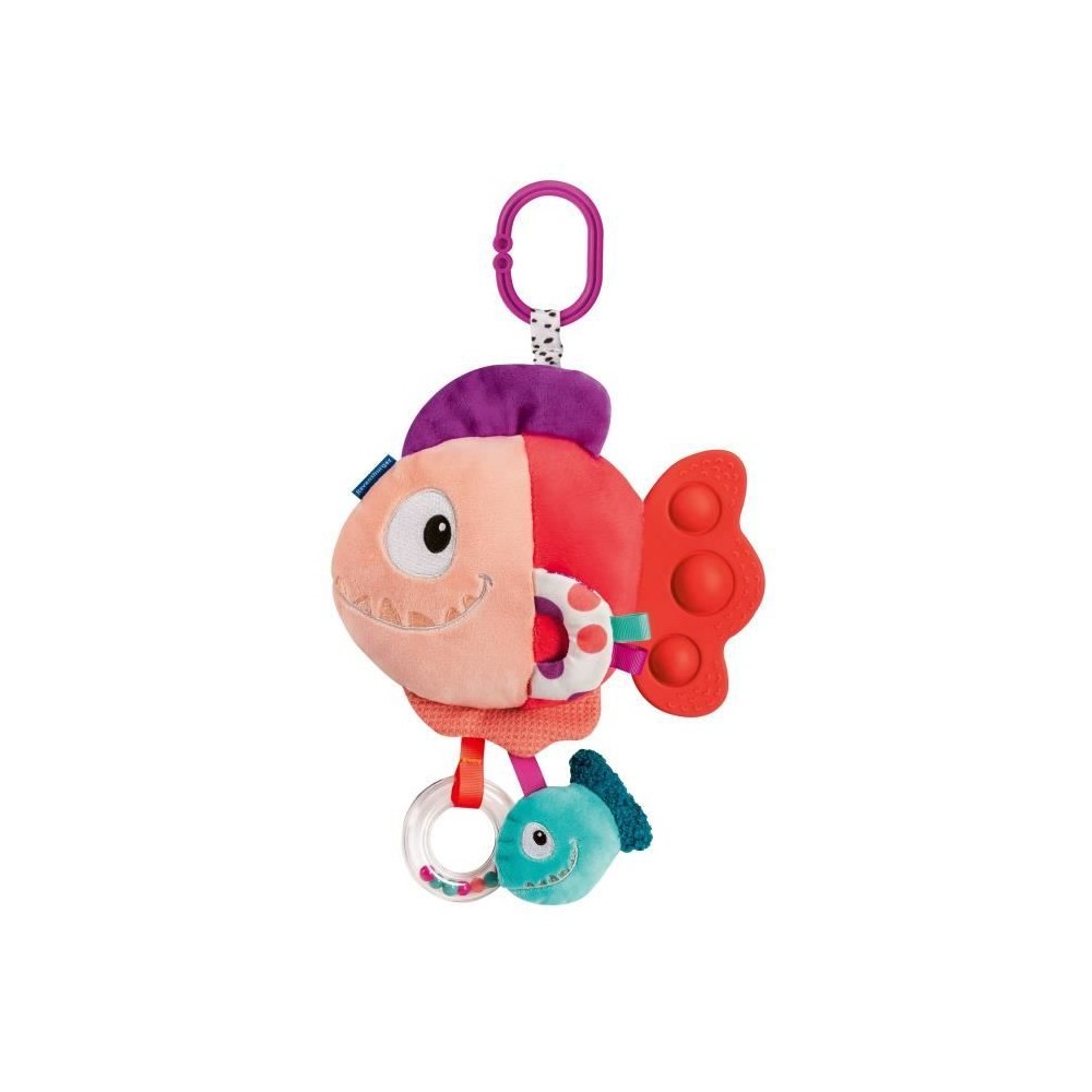 Ravensburger play+, Peluche pop-it - Piranha rouge , 6-36 mois, Premie