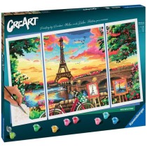 CreArt Paris format triptyque 80x50cm - Peinture par numéros – Des