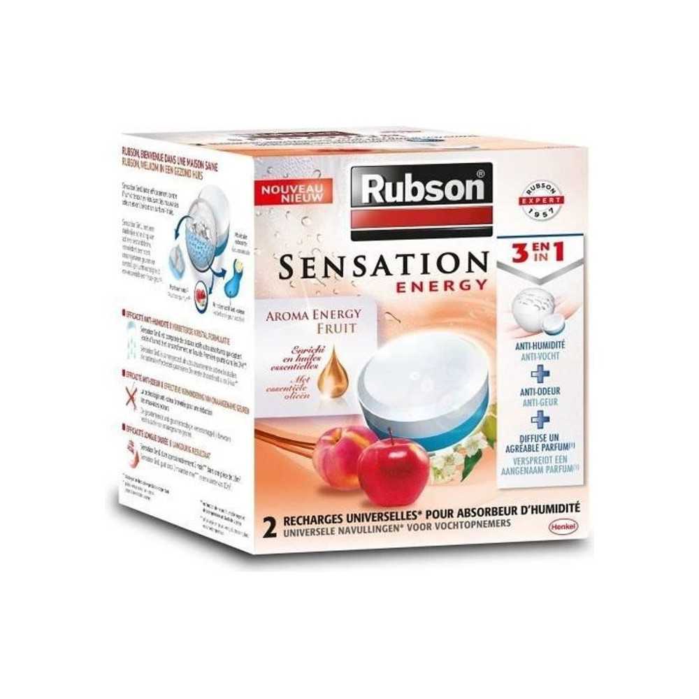 RUBSON Recharge SENSATION 3en1 Aroma Energy Fruit Lot de 2 recharges