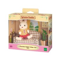 Salon - SYLVANIAN FAMILIES - 5013 Papa Lapin Chocolat et accessoires -