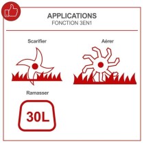 Scarificateur électrique SC32 - 1500 W Largeur de travail 32 cm Bac d